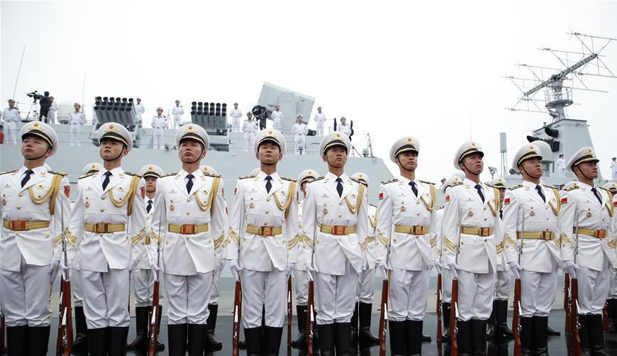 人民海軍70周年海上閱兵，壯麗航跡，榮耀瞬間，人民海軍70周年海上閱兵，榮耀瞬間，壯麗航跡展國威